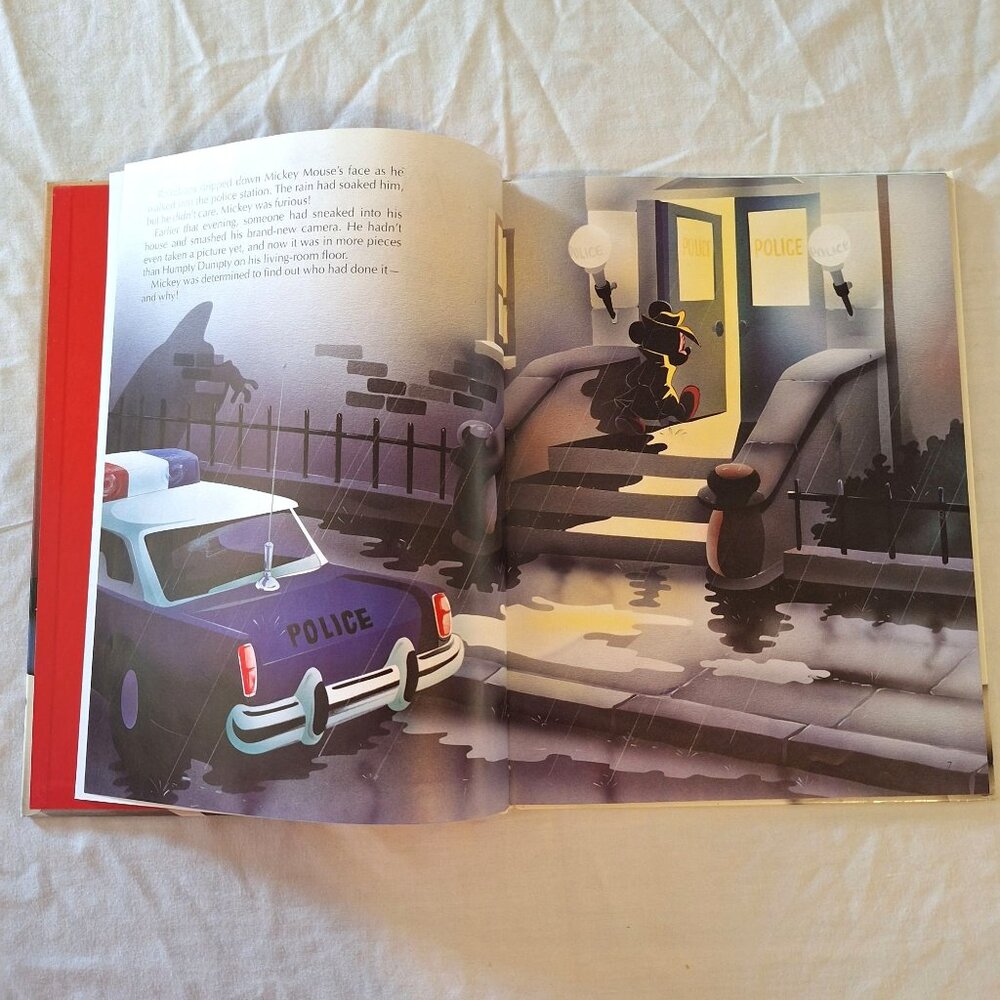 Disney Mickey Mouse In The Phantom Blot Oversized Hardcover Book 1990 Read Aloud - Picture 7 of 10